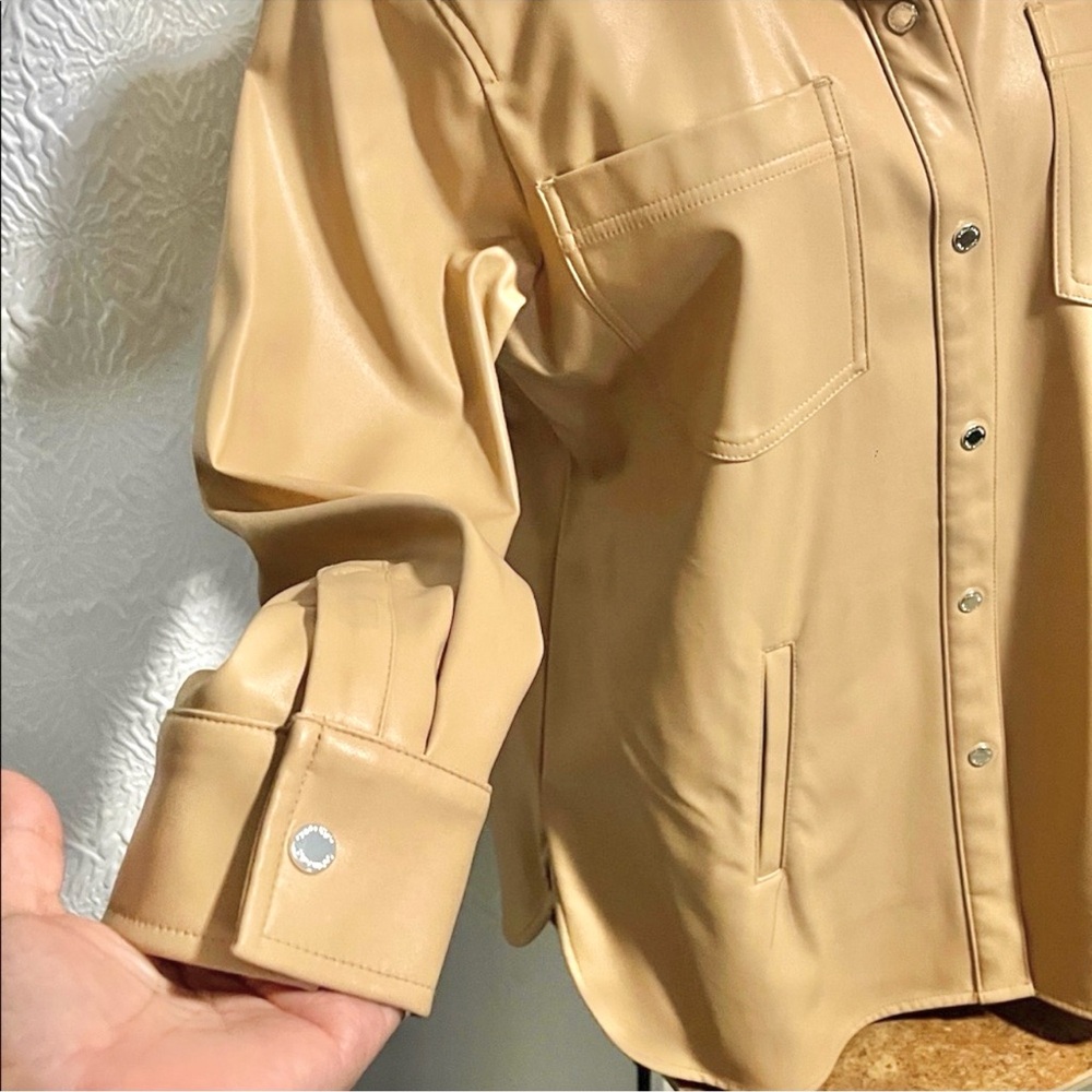 Calvin Klein Beige Button-Down Jacket - image 3